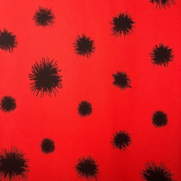NWT Who What Wear Red Dandelion Dot Dress Size S - Picture 10 of 12